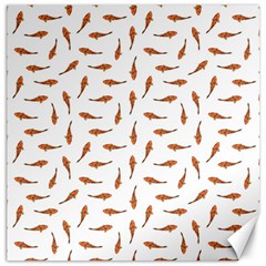 Koi Fishes Motif Pattern Canvas 20  X 20  