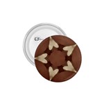 Chocolate Brown Kaleidoscope Design Star 1.75  Buttons Front