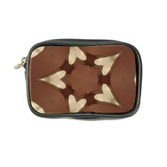 Chocolate Brown Kaleidoscope Design Star Coin Purse by yoursparklingshop