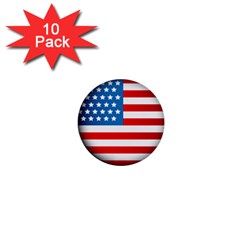 United Of America Usa Flag 1  Mini Buttons (10 Pack)  by Celenk