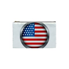 United Of America Usa Flag Cosmetic Bag (small)  by Celenk