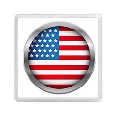 United Of America Usa Flag Memory Card Reader (square) 