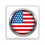 United Of America Usa Flag Memory Card Reader (Square)  Front