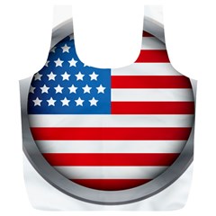 United Of America Usa Flag Full Print Recycle Bags (l)  by Celenk