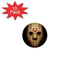 Jason Hockey Goalie Mask 1  Mini Buttons (10 pack) 