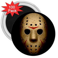 Jason Hockey Goalie Mask 3  Magnets (100 Pack) by Celenk