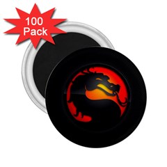 Dragon 2 25  Magnets (100 Pack)  by Celenk