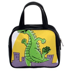 Dragon Classic Handbags (2 Sides) by Celenk