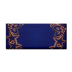 Blue Gold Look Stars Christmas Wreath Cosmetic Storage Cases by yoursparklingshop
