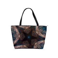 Kaleidoscopic Design Elegant Star Brown Turquoise Shoulder Handbags by yoursparklingshop