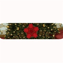 Christmas Wreath Stars Green Red Elegant Large Bar Mats