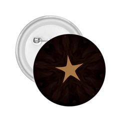 Rustic Elegant Brown Christmas Star Design 2 25  Buttons by yoursparklingshop