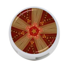 Red Star Ribbon Elegant Kaleidoscopic Design 4-port Usb Hub (two Sides)  by yoursparklingshop