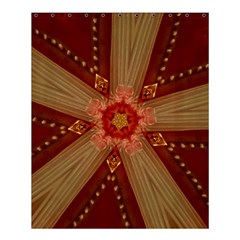 Red Star Ribbon Elegant Kaleidoscopic Design Shower Curtain 60  X 72  (medium)  by yoursparklingshop