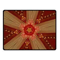 Red Star Ribbon Elegant Kaleidoscopic Design Double Sided Fleece Blanket (small)  by yoursparklingshop