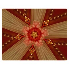 Red Star Ribbon Elegant Kaleidoscopic Design Double Sided Flano Blanket (medium)  by yoursparklingshop