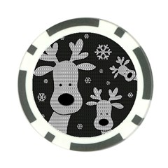 Cute Reindeer  Poker Chip Card Guard (10 Pack) by Valentinaart