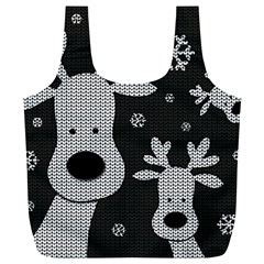 Cute Reindeer  Full Print Recycle Bags (L) 