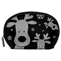 Cute Reindeer  Accessory Pouches (Large) 