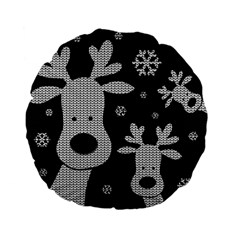 Cute Reindeer  Standard 15  Premium Flano Round Cushions