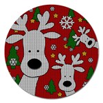 Cute Reindeer  Magnet 5  (Round) Front