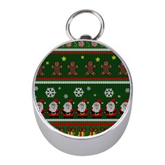 Ugly Christmas Sweater Mini Silver Compasses by Valentinaart