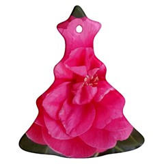 Pink Flower Japanese Tea Rose Floral Design Ornament (christmas Tree) 