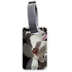 Magnolia Floral Flower Pink White Luggage Tags (one Side)  by yoursparklingshop