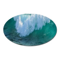 Awesome Wave Ocean Photography Oval Magnet by yoursparklingshop
