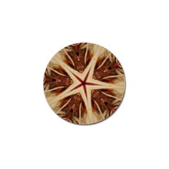 Spaghetti Italian Pasta Kaleidoscope Funny Food Star Design Golf Ball Marker (4 Pack) by yoursparklingshop