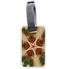 Spaghetti Italian Pasta Kaleidoscope Funny Food Star Design Luggage Tags (one Side)  by yoursparklingshop