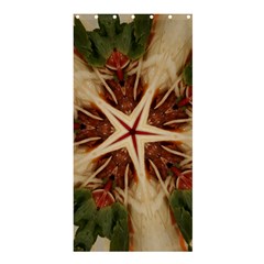 Spaghetti Italian Pasta Kaleidoscope Funny Food Star Design Shower Curtain 36  X 72  (stall)  by yoursparklingshop