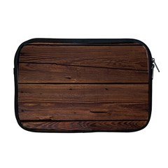 Rustic Dark Brown Wood Wooden Fence Background Elegant Apple Macbook Pro 17  Zipper Case by yoursparklingshop