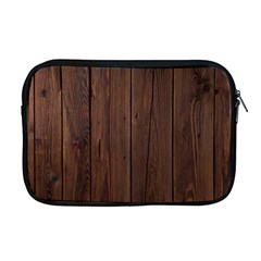 Rustic Dark Brown Wood Wooden Fence Background Elegant Natural Country Style Apple Macbook Pro 17  Zipper Case by yoursparklingshop