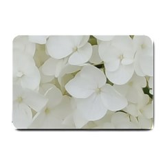 Hydrangea Flowers Blossom White Floral Elegant Bridal Chic Small Doormat  by yoursparklingshop