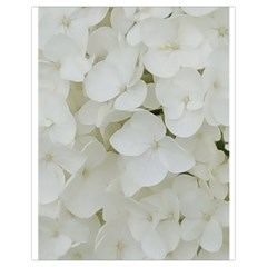 Hydrangea Flowers Blossom White Floral Elegant Bridal Chic Drawstring Bag (small)