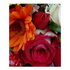 Floral Photography Orange Red Rose Daisy Elegant Flowers Bouquet Shower Curtain 60  X 72  (medium)  by yoursparklingshop