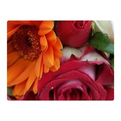 Floral Photography Orange Red Rose Daisy Elegant Flowers Bouquet Double Sided Flano Blanket (mini)  by yoursparklingshop