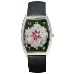 Floral Soft Pink Flower Photography Peony Rose Barrel Style Metal Watch by yoursparklingshop