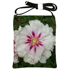 Floral Soft Pink Flower Photography Peony Rose Shoulder Sling Bags by yoursparklingshop