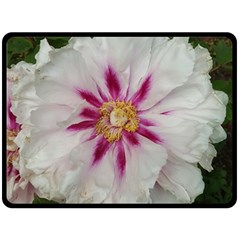 Floral Soft Pink Flower Photography Peony Rose Fleece Blanket (large) 