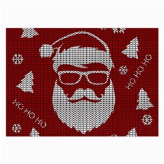 Ugly Christmas Sweater Large Glasses Cloth (2-side) by Valentinaart