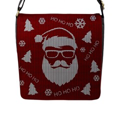 Ugly Christmas Sweater Flap Messenger Bag (l)  by Valentinaart