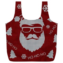 Ugly Christmas Sweater Full Print Recycle Bags (l)  by Valentinaart