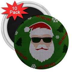 Ugly Christmas Sweater 3  Magnets (10 Pack)  by Valentinaart