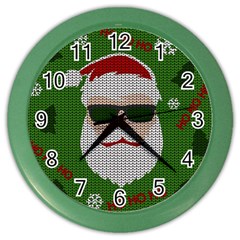 Ugly Christmas Sweater Color Wall Clocks by Valentinaart