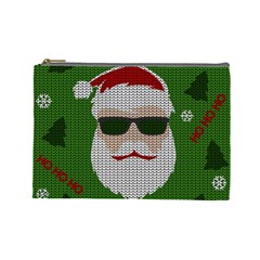 Ugly Christmas Sweater Cosmetic Bag (large)  by Valentinaart