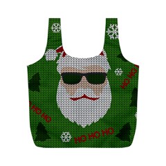 Ugly Christmas Sweater Full Print Recycle Bags (m)  by Valentinaart