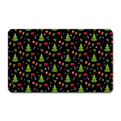 Christmas Pattern Magnet (rectangular) by Valentinaart