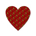 Christmas pattern Heart Magnet Front